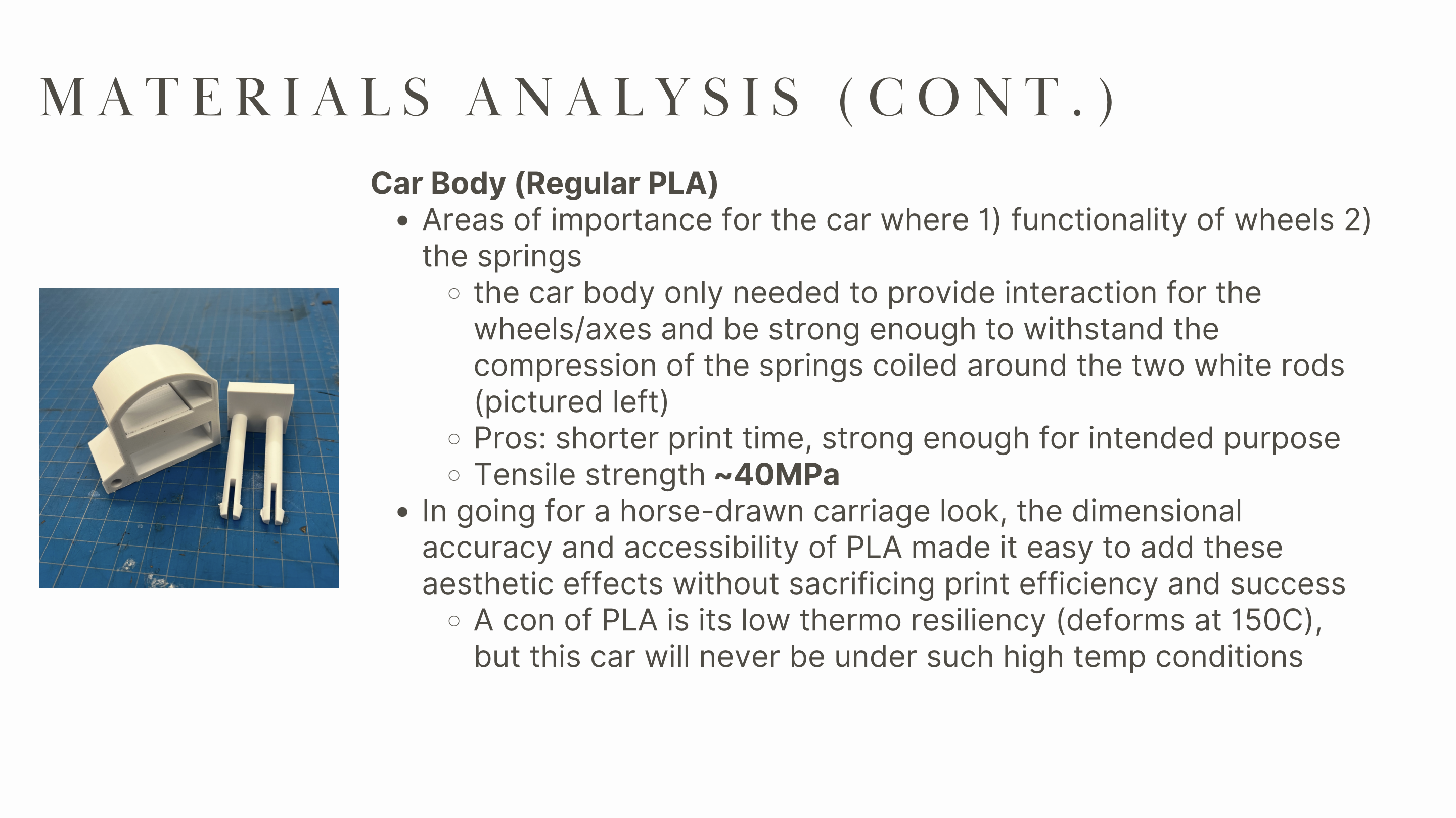 Material Analysis Cont.